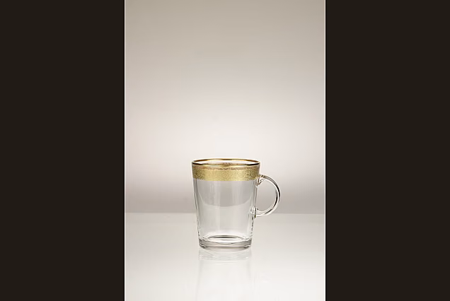 Evita Gold-EGF-szklanka do herbaty z uchem 250ml