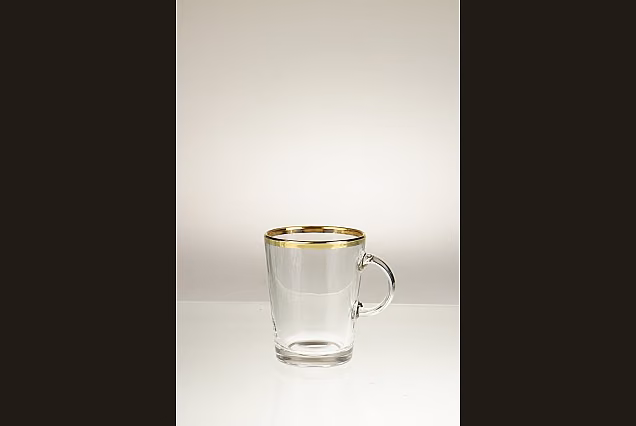 Faro Gold-FM-2 szt szklanki do herbaty z uchem 250ml