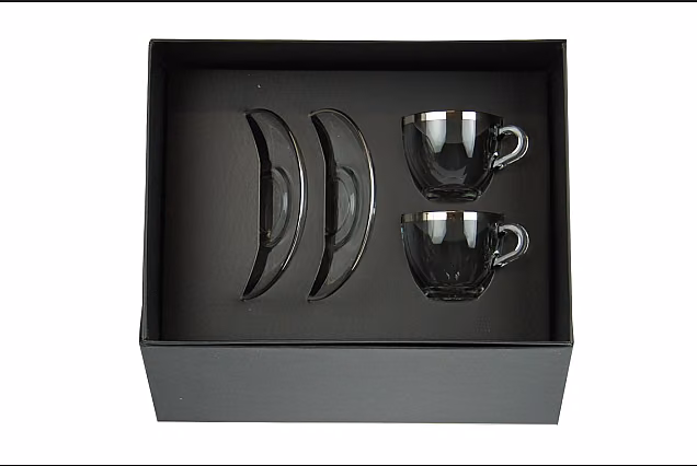 Faro Platinum-FPP-2 szt filiżanki do espresso ze spodkiem