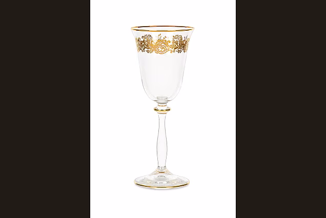 Luksusowe złocone kieliszki do wina białego 185ml Charme-CHRC-