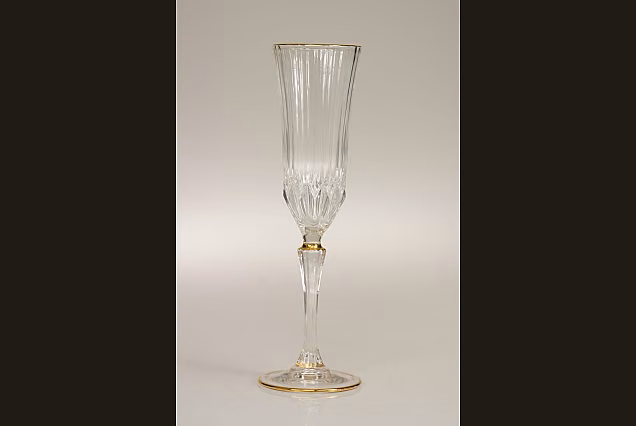 Eleganckie kieliszki do szampana 180ml ze złotym paskiem ADAGIO GOLD-ADGA