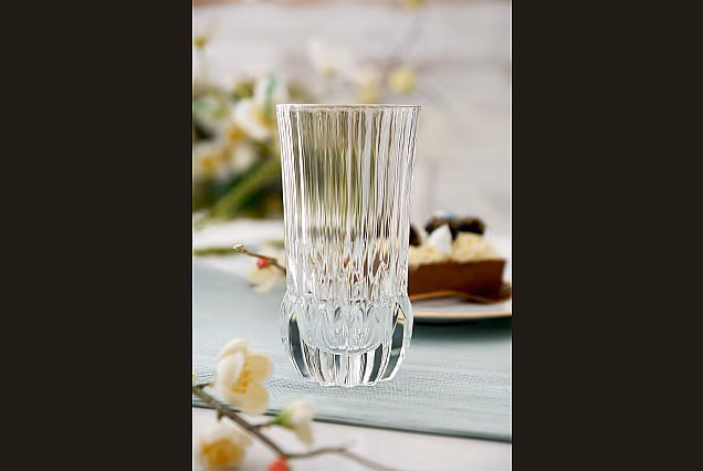 Eleganckie szklanki do wody z platynowym rantem ADAGIO PLATINUM-ADPD