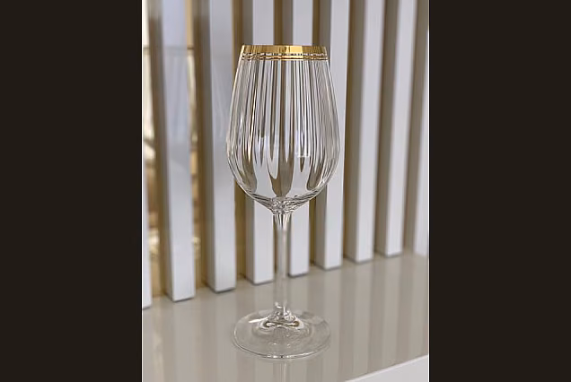 Marble Gold-MGC-kieliszki do wina 350ml
