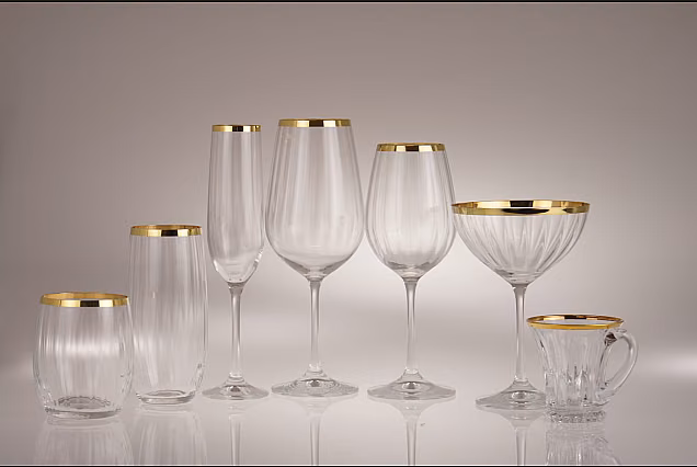 Faro Gold Optic-FGOC-kieliszki do wina 350ml