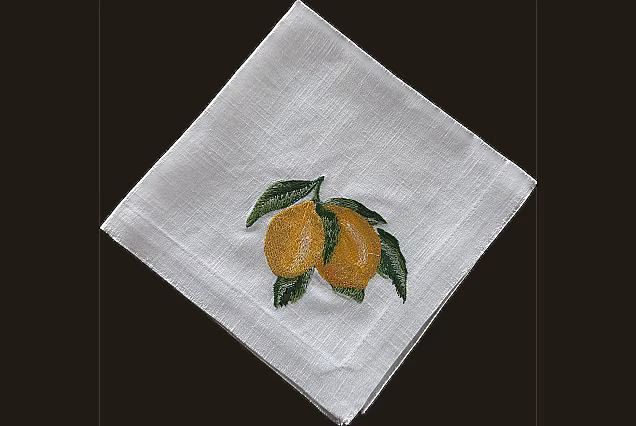 Serwetka haftowana-Sycylian Lemon
