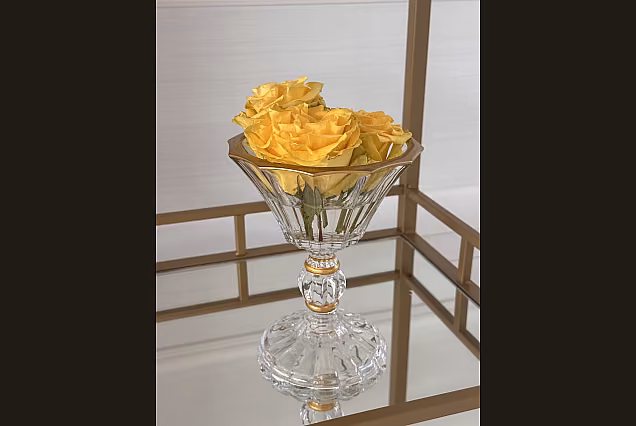 Marigold-ME-misa na nodze śr 15cm ze złotym rantem