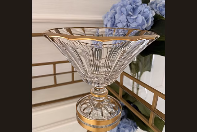 Marigold-MB-kryształowa misa na nodze 26cm