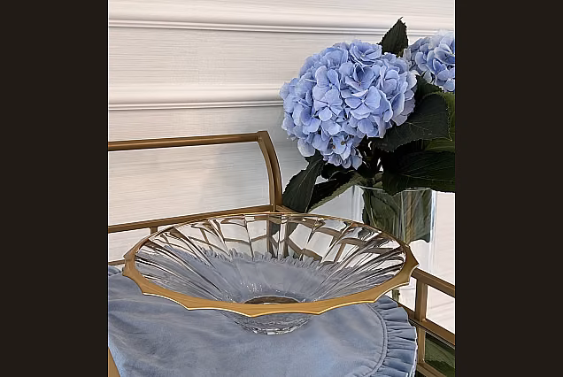 Marigold-MD-kryształowa misa 34cm zdobiona