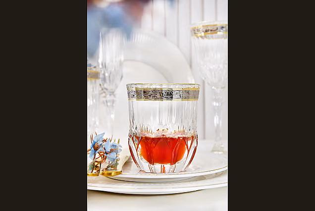 Eleganckie szklanki do whisky zdobione Palermo Crystal-PCE