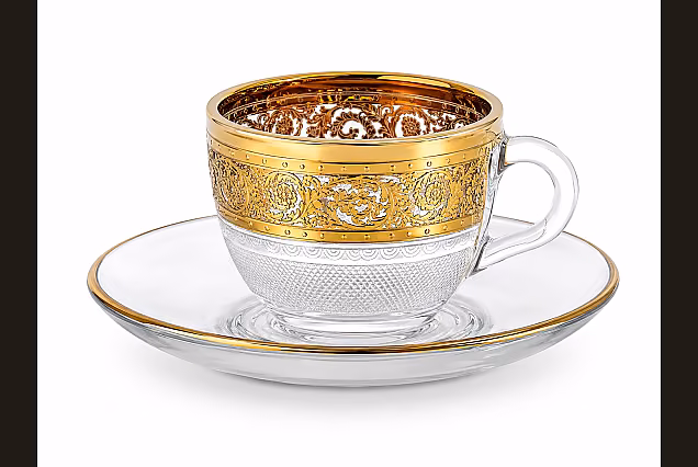 Komplet 6szt filiżanki do espresso ze spodkiem _Palace