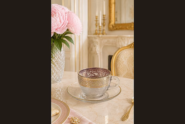 Komplet 6szt filiżanki do espresso ze spodkiem _Palace