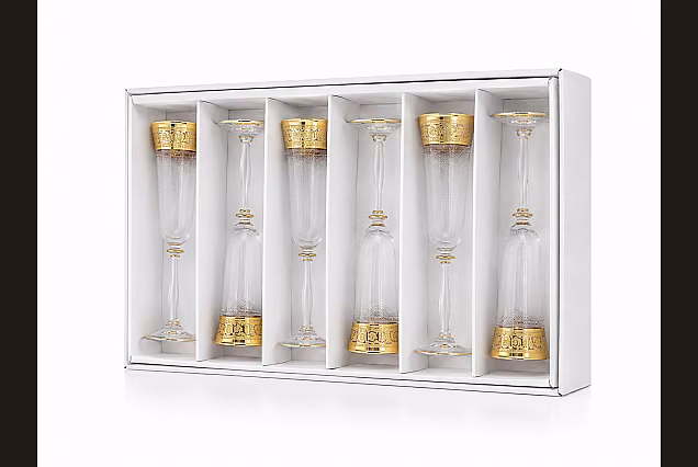 Kieliszki do szampana 190ml Palace w pudełku prezentowym
