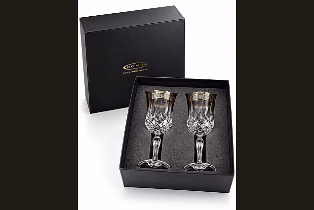 Zestaw 2 szt do wina 230ml dekorowane Opera Platin